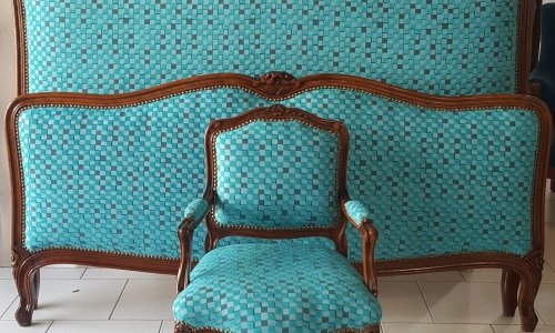 Ensemble tête de lit + chaise par L'atelier Artisanal Sète