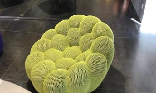 Création pouf par L'atelier Artisanal Sète