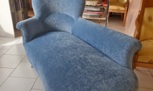 méridienne bleue remise à  neuf par L'atelier Artisanal Sète